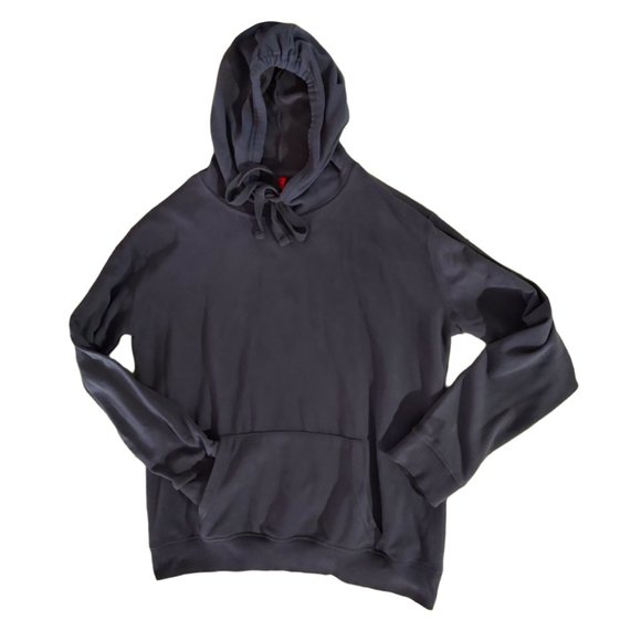 Tops - Hoodie Sweatshirt with Front Pocket, Charcoal